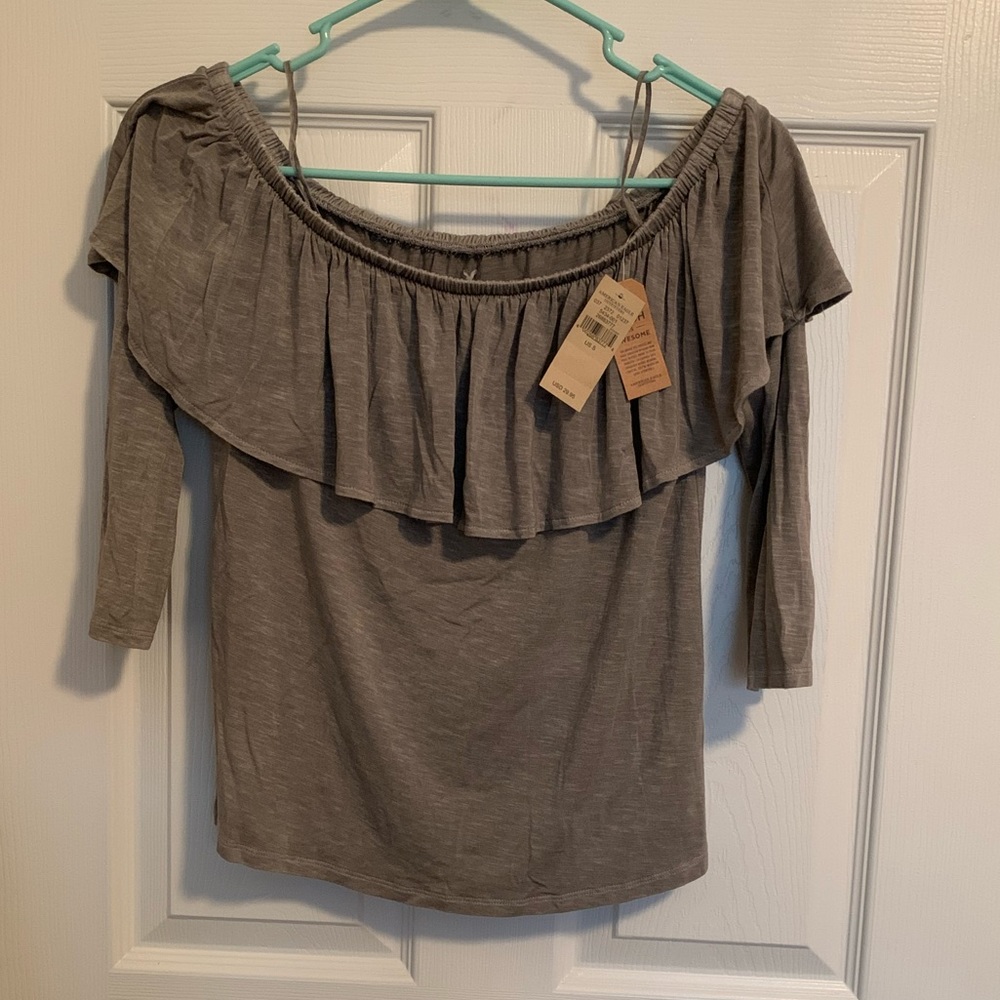 🌸3/$10 -S American Eagle Off The Shoulder Top NWT